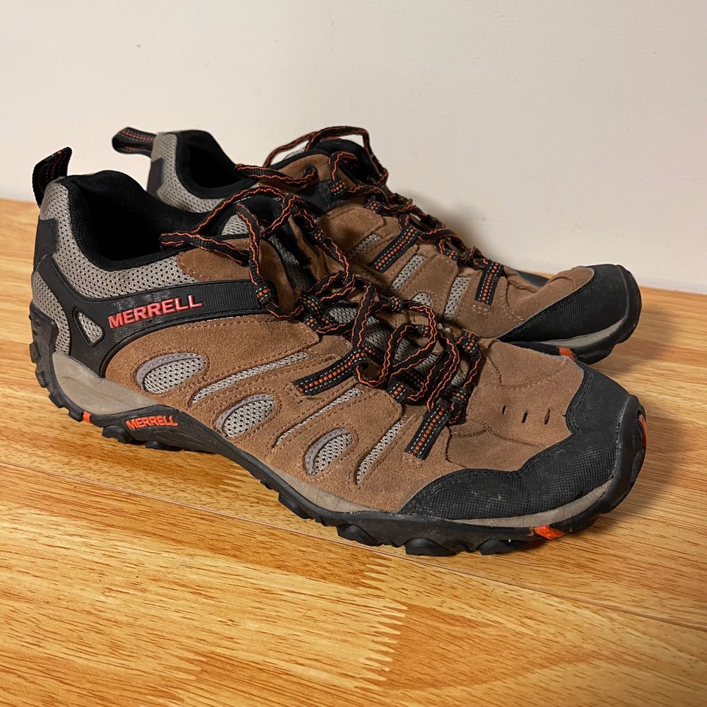 Merrell Alverstone Mens Hiking Shoes Brown Black Orange J362583C Size 10